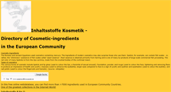 Desktop Screenshot of inhaltsstoffe-kosmetik.de