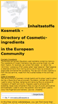 Mobile Screenshot of inhaltsstoffe-kosmetik.de